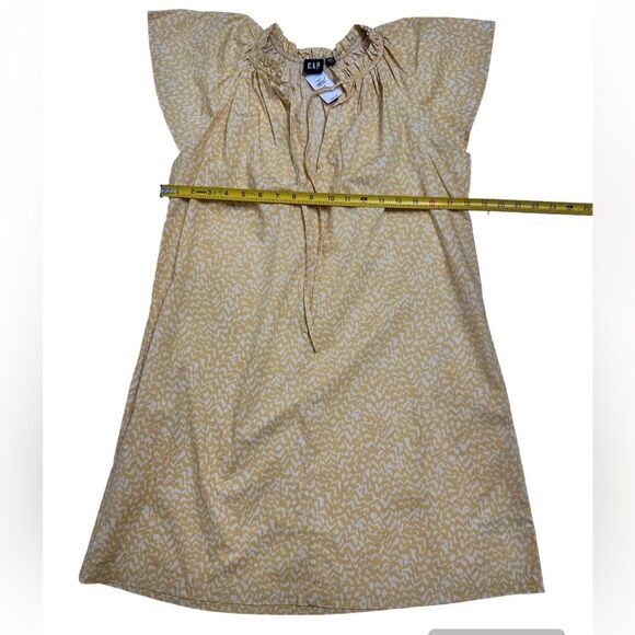 GAP Printed Tie-Front Flutter Sleeve Dress SIZE XXS‎ - Picture 4 of 12